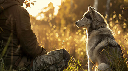 the bond between a Siberian Husky and its owner
