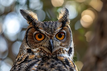 Majestic Owl Portrait: Depth in Wildlife Photography