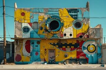 Quirky Street Art Installations - Playful and thought-provoking art installations in an urban setting.

