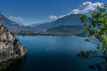 Passo del ponale, lago di garda, trentino, italy