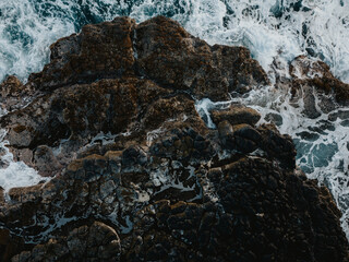 Hawaii coast from a drone