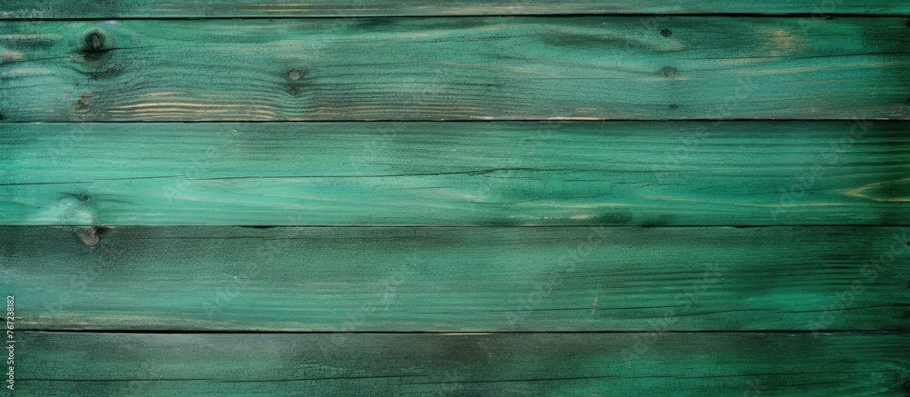 Canvas Prints Close-up of green wooden wall with nails