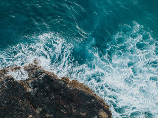 Hawaii coast from a drone
