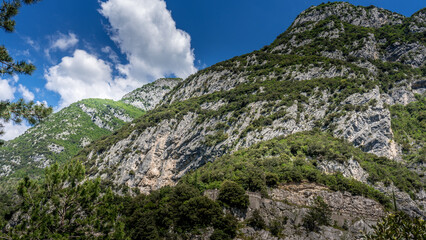 Passo del ponale, lago di garda, trentino, italy