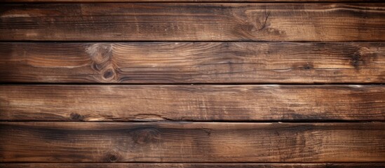 Close-up of wooden wall with brown stain