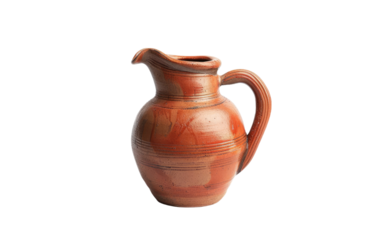 Ceramic Jug Design isolated on transparent Background