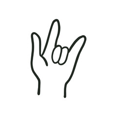 Obraz premium hand I Love You Sign Gesture Valentines