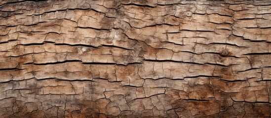 Rough bark texture on tree trunk
