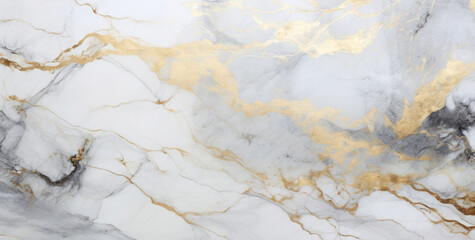 Minimalist gray marble abstract background with gold texture. Simple marble monochrome banner