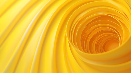 Abstract Yellow Spiral Shapes Creating a Mesmerizing Vortex