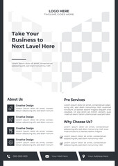 a bundle of 2 templates of a4 flyer template, modern template, in different color, and modern design, perfect for creative professional business, business flyer