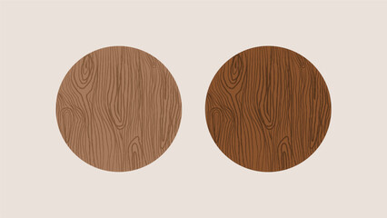 round shaped texture of brown wood