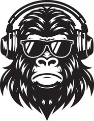 Gorilla face logo
