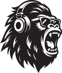  Gorilla vector graphic illustration logo design