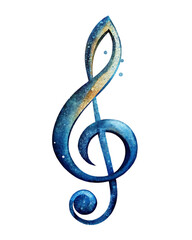 Obraz premium render music note transparent psd file