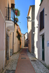 A street in Prossedi, a medieval village in Lazio, Italy.