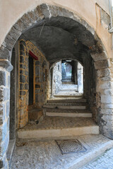 A street in Prossedi, a medieval village in Lazio, Italy.