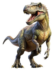 Naklejka premium cute tyrannosaurus dinosaur isolated