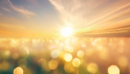 natural background blurring warm colors and bright sun light bokeh or christmas background green energy at sky sunny color orange light patterns plain abstract flare evening clouds blur
