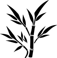 Bamboo icon isolated on white background