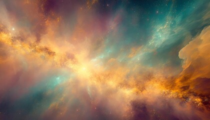 colorful space galaxy cloud nebula stary night cosmos universe science astronomy supernova background wallpaper - obrazy, fototapety, plakaty