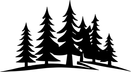 Forest & trees icon isolated on white background