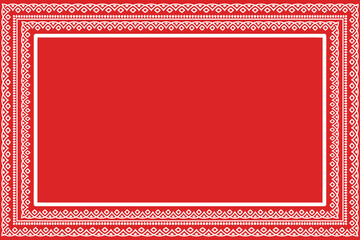 Name plate traditional folk painting aipan template. 