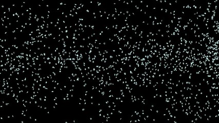 Light dots on a black background. Abstract wallpaper.