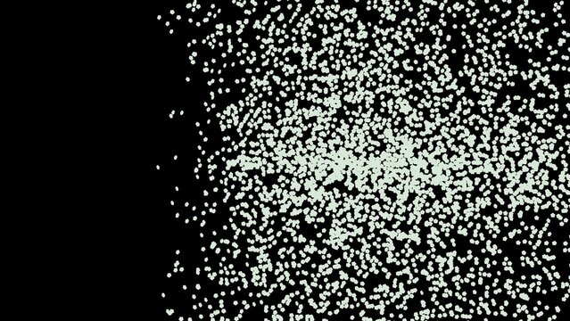 Light dots on a black background. Abstract wallpaper.