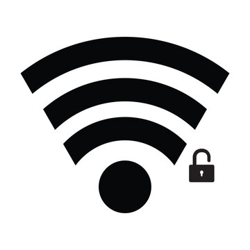 recommend clip art: Collection of stock vector images depicting symbols and icons related to wireless Wi-Fi connectivity, including Wifi signal symbols and an internet connection, that enable remote internet access.