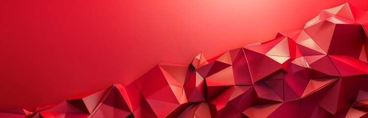 different red cubes for backdrop on red background
