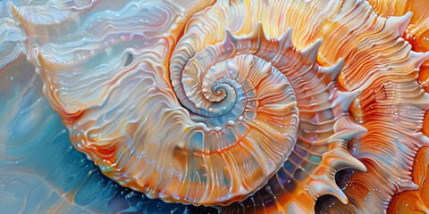spiral shell background