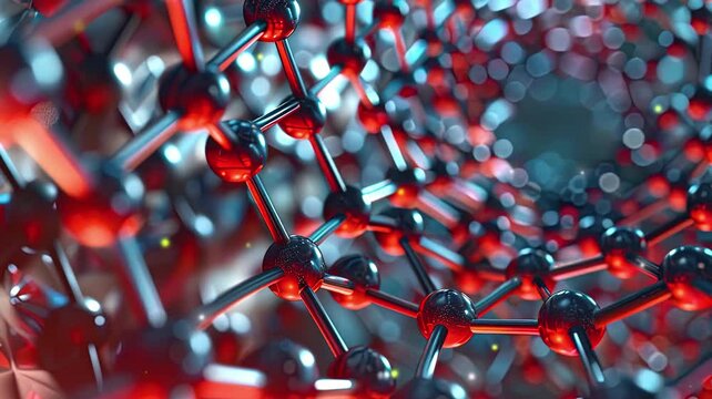 3D Rendering Illustration of Carbon Nanotube and Nanotechnology as Reference of Science Research