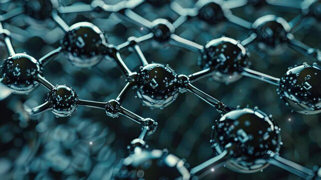3D Illustration of Graphene Containing Nanoparticles
