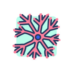Neuron thin line icon. Neural network, learning, connection. Artificial intelligence concept. Vector illustration symbol element for web design and apps