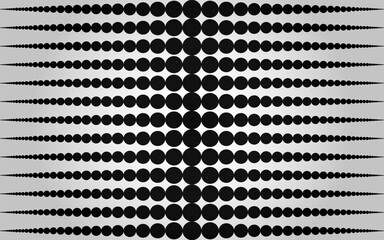 Black dots background. Vintage abstract modern print flat illustration