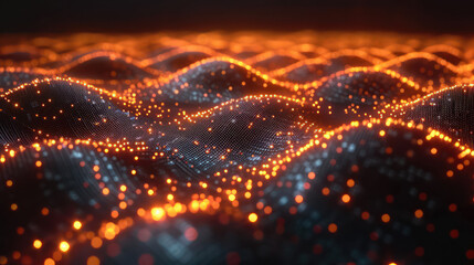 close up shot of the net of wires and lid phosphorus light  - obrazy, fototapety, plakaty