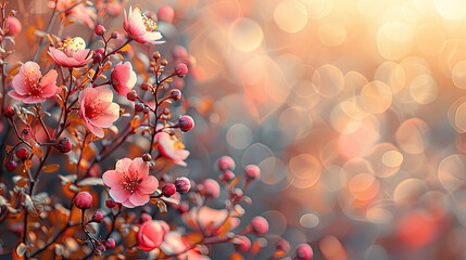 Spring Blossoms, seasonal background, generative ai - obrazy, fototapety, plakaty