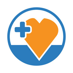 Obraz premium love, icon, heart, plus, medical, heart treatment icon