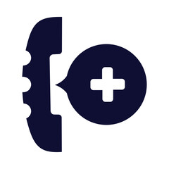 Obraz premium medical, call, plus, sign, emergency, medical call icon