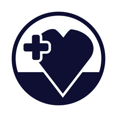 Obraz premium love, icon, heart, plus, medical, heart treatment icon