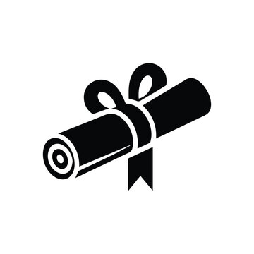 certificate roll diploma icon