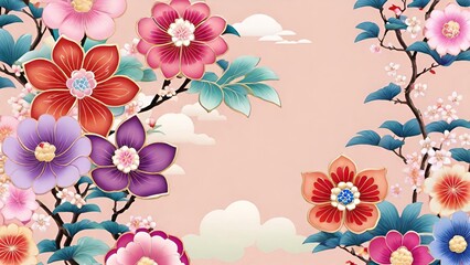spring art, floral illustration