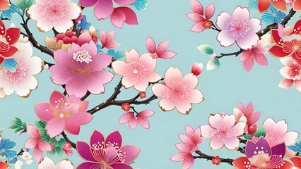 spring art, floral illustration