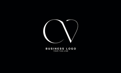 CV, VC,C , V, Abstract letters Logo Monogram