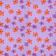 Beautiful artistic seamless floral natural pattern