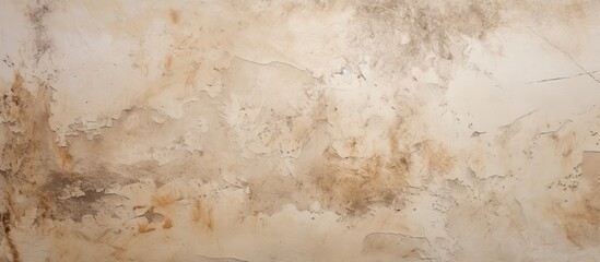 A close up of a dirty wall with a marble texture, featuring shades of brown, beige, and limestone. The pattern resembles wood flooring with a hardwood look, giving it a historic feel - obrazy, fototapety, plakaty