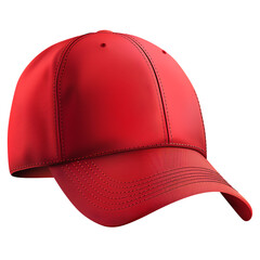 Red Baseball Cap transparent background 