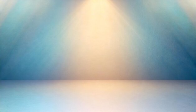 blue gradient abstract background of empty blue room in 3d background with spotlight on stage