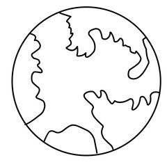 Earth Icon, Globe, World Icon 